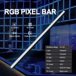 1 meter pixel led bar rgb pixel stage light black cover stage event light club decoration
